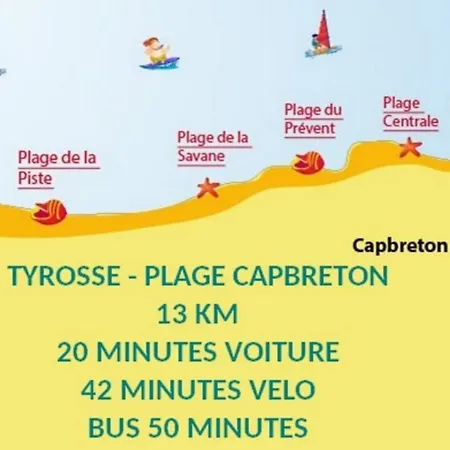 Landes Conviviales Maison Entiere, 40 Holiday home Saint-Vincent-de-Tyrosse
